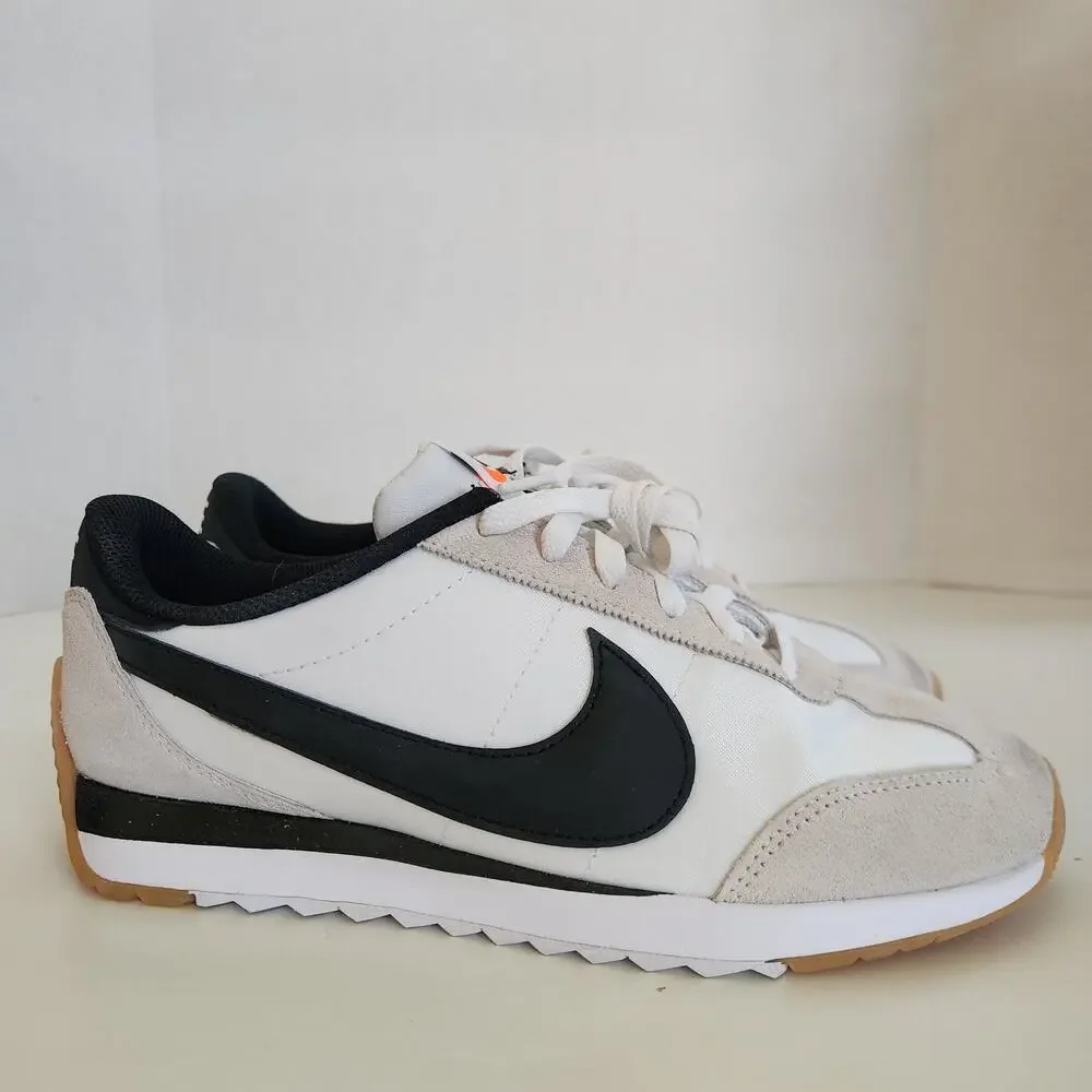 Nike Women's Pacific Shoes, White/Black-Platinum Tint-Safety Orange, 8.5